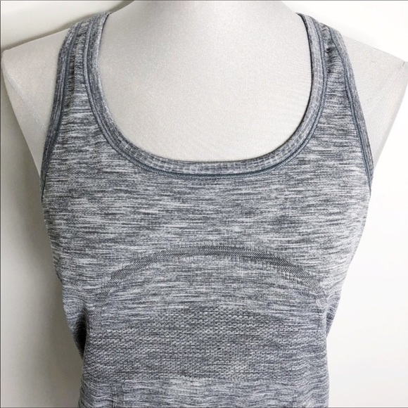 Lululemon Swiftly Tech Racerback in Slate /White 8 - Picture 4 of 14